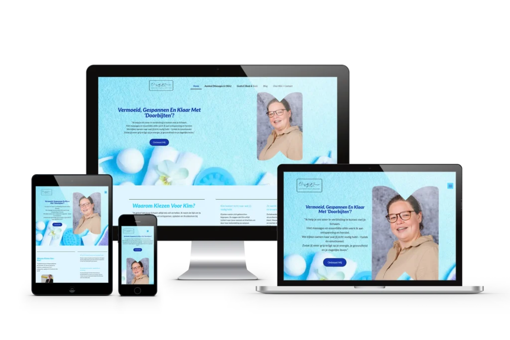 mockup zonder achtergrond van de website van oils4people toen deze net klaar was door creatorlinda